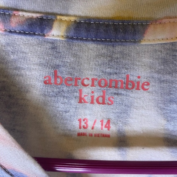 Abercrombie Kids tie dye long sleeve tee logo tee - Picture 5 of 6